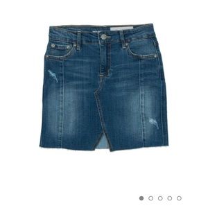 Kayla mid-length denim skirt